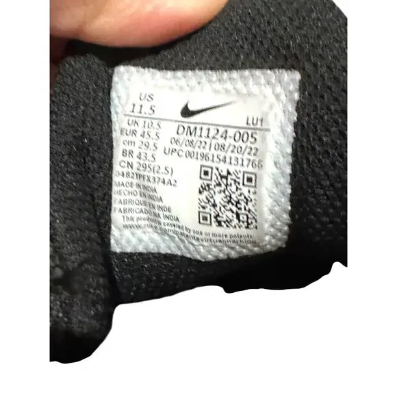 Nike Air Max DM1124-005 Black Red Running Shoes Men’s Size 11.5 - Picture 2 of 9